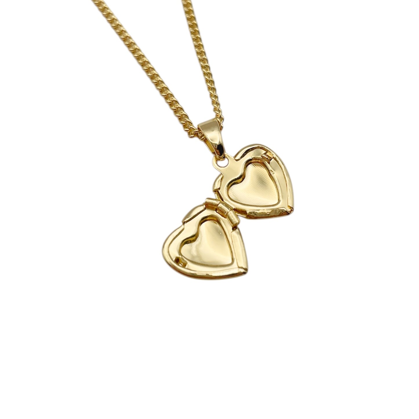 Collar Relicario - Corazón Liso Super Mini