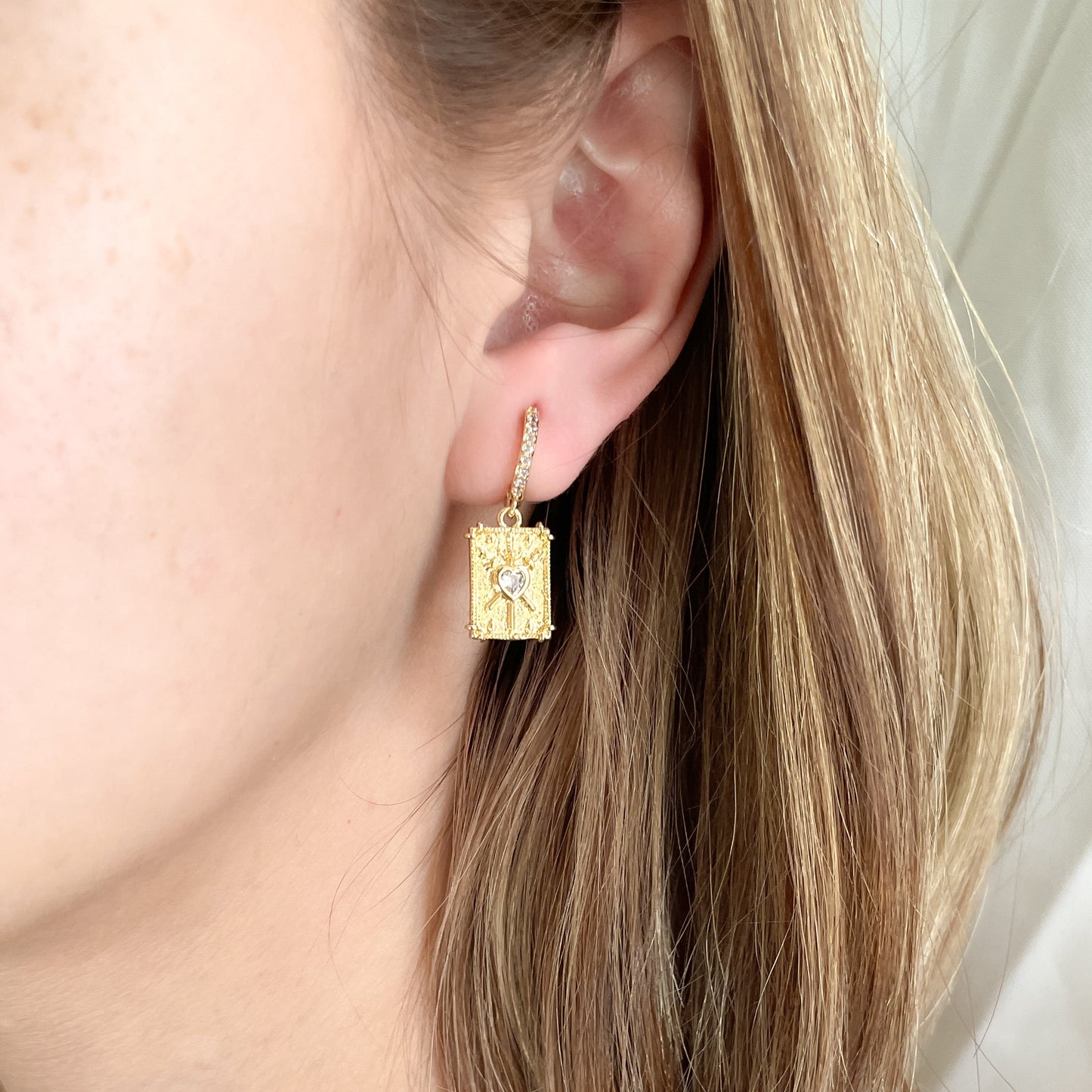 Aretes Mini Card Heart