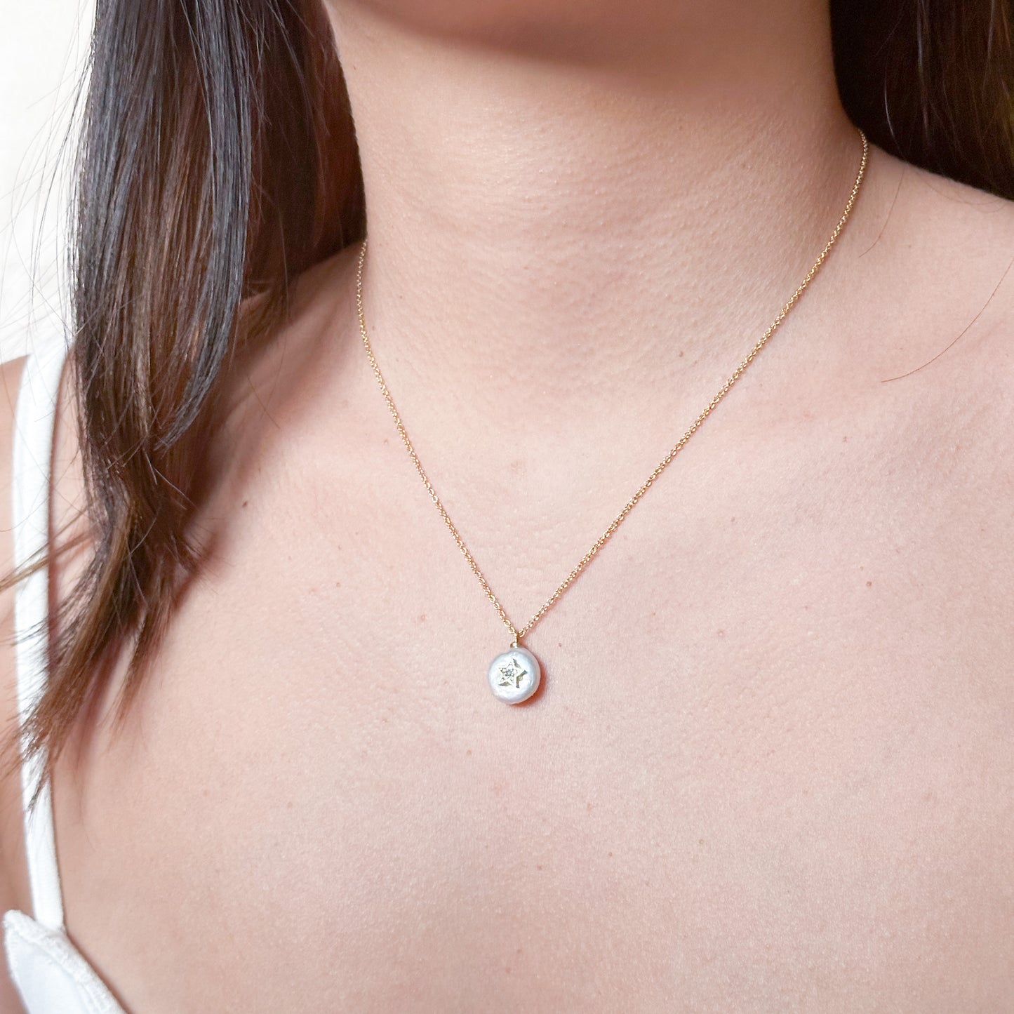 Collar Mini Space Pearl