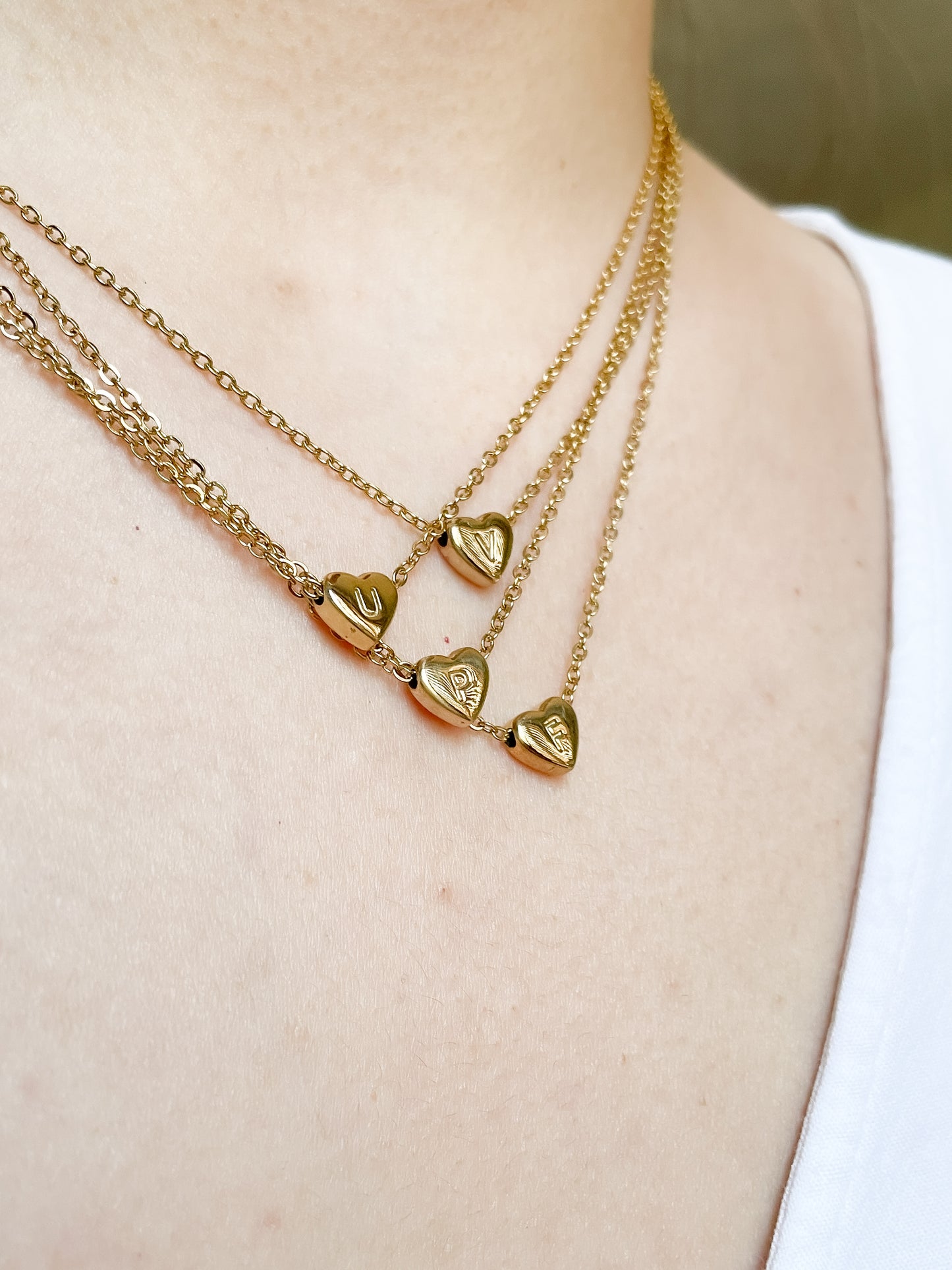 Collar Mini Heart + Inicial