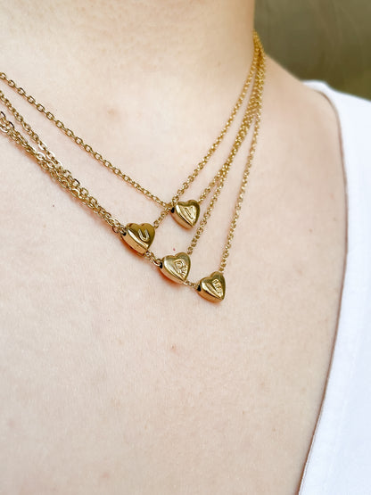 Collar Mini Heart + Inicial