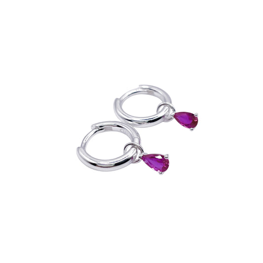 Aretes Bugambilia - plata