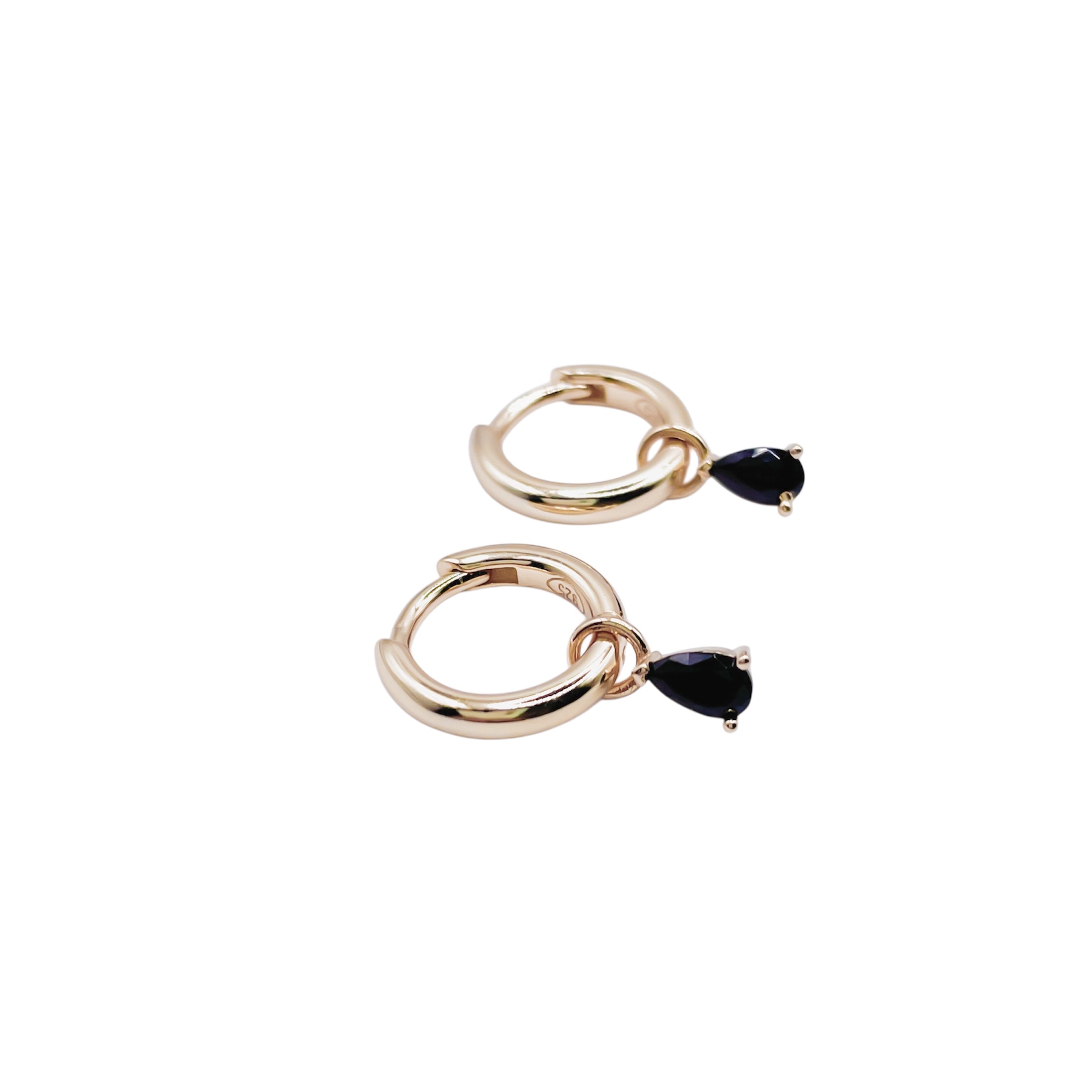Aretes Bugambilia - plata con baño de oro