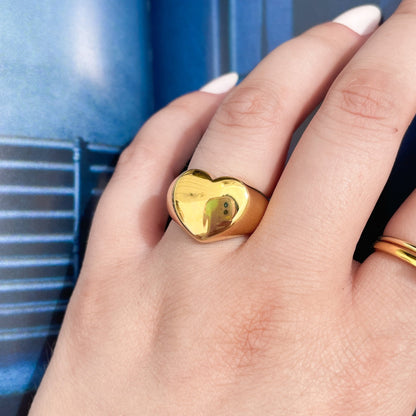 Anillo Chunky Heart