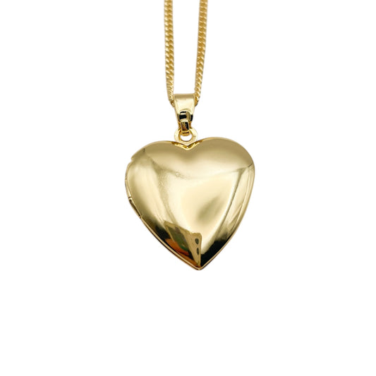 Collar Relicario - Corazón Liso