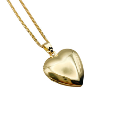 Collar Relicario - Corazón Liso