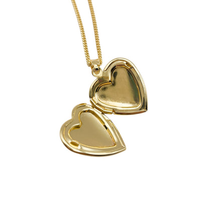 Collar Relicario - Corazón Liso