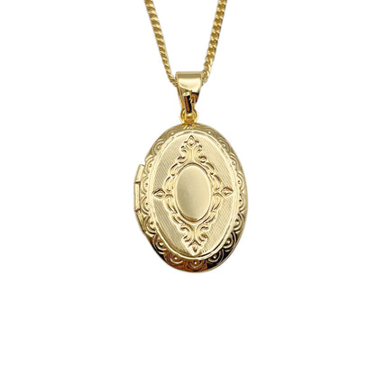Collar Relicario - Oval Fantasía