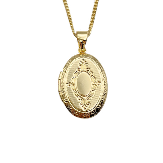 Collar Relicario - Oval Fantasía