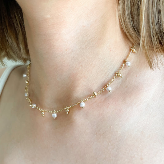 Collar Choker Pearly